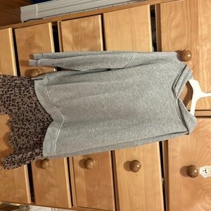 This is a Zara sweatshirt with a cheetah print skirt attached!